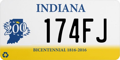 IN license plate 174FJ