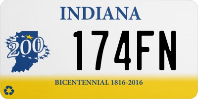 IN license plate 174FN