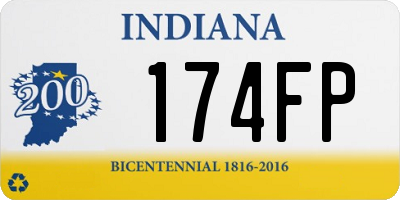 IN license plate 174FP