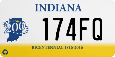 IN license plate 174FQ