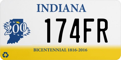 IN license plate 174FR