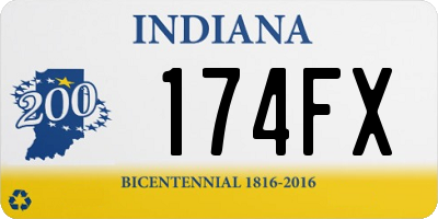 IN license plate 174FX