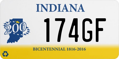 IN license plate 174GF