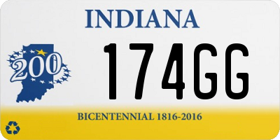 IN license plate 174GG