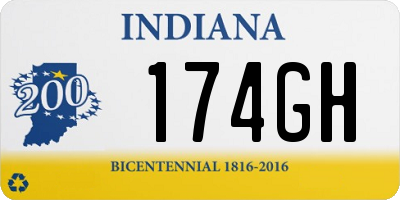 IN license plate 174GH