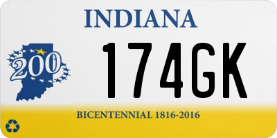 IN license plate 174GK