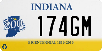 IN license plate 174GM