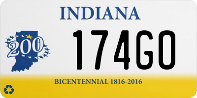 IN license plate 174GO