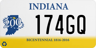 IN license plate 174GQ