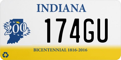 IN license plate 174GU