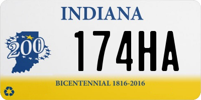 IN license plate 174HA