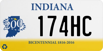 IN license plate 174HC