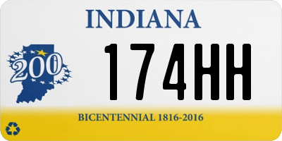 IN license plate 174HH