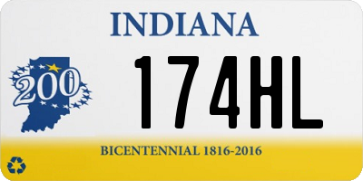 IN license plate 174HL