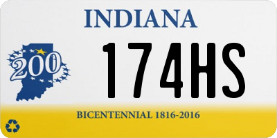 IN license plate 174HS