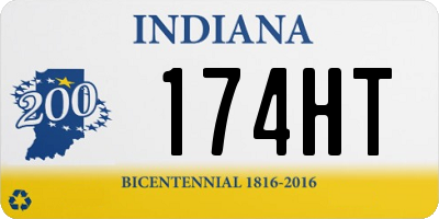 IN license plate 174HT