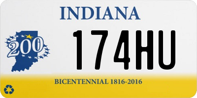 IN license plate 174HU