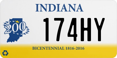 IN license plate 174HY