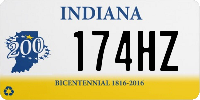 IN license plate 174HZ