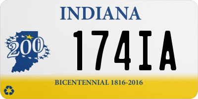 IN license plate 174IA