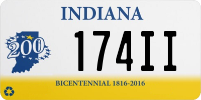 IN license plate 174II