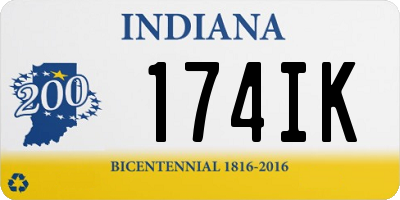 IN license plate 174IK