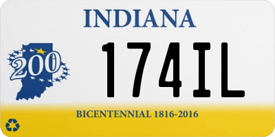 IN license plate 174IL