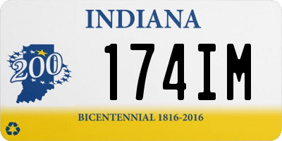 IN license plate 174IM