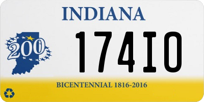 IN license plate 174IO