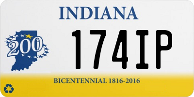 IN license plate 174IP