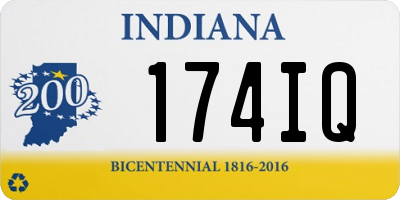 IN license plate 174IQ