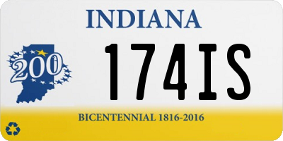 IN license plate 174IS