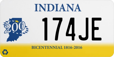 IN license plate 174JE