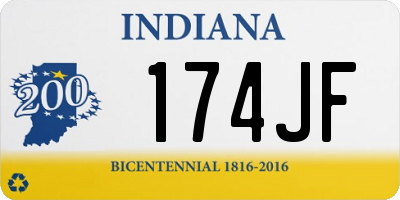 IN license plate 174JF