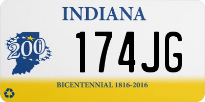 IN license plate 174JG