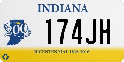 IN license plate 174JH