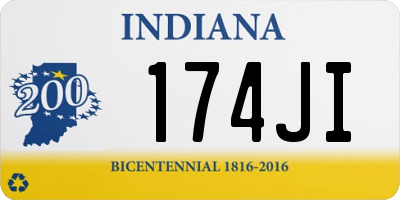 IN license plate 174JI