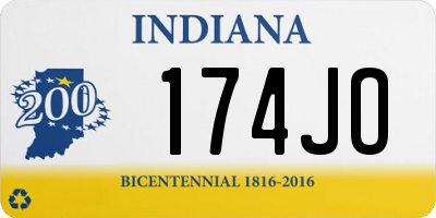 IN license plate 174JO