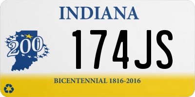 IN license plate 174JS