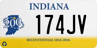 IN license plate 174JV