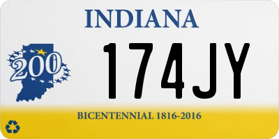 IN license plate 174JY