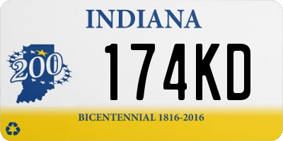 IN license plate 174KD