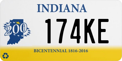 IN license plate 174KE