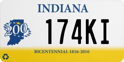IN license plate 174KI