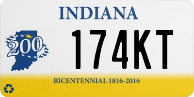 IN license plate 174KT
