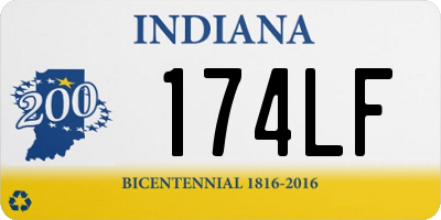 IN license plate 174LF