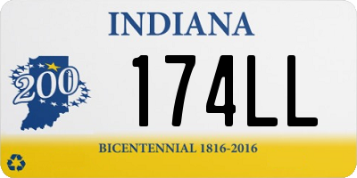 IN license plate 174LL