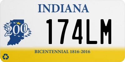 IN license plate 174LM