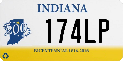 IN license plate 174LP