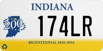 IN license plate 174LR